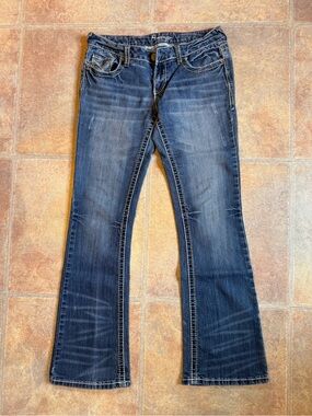 Amethyst Jeans Dark Blue Flare Jeans